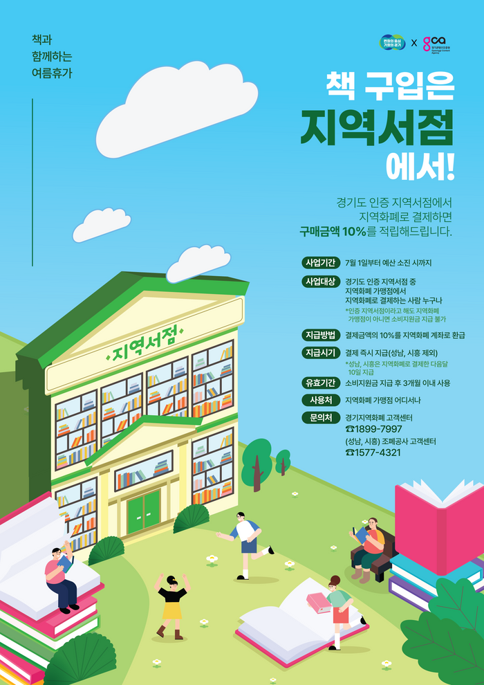 지역 서점서 책 구매 10% 환급 …경기도, 지역서점 지역화폐 소비지원금 지급
