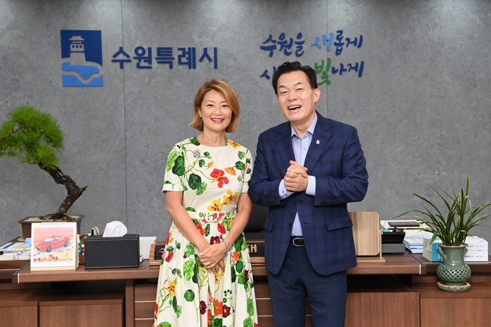 이재준 수원특례시장, 엘렌 박 미국 뉴저지주 하원의원 만나 교류협력 방안 논의