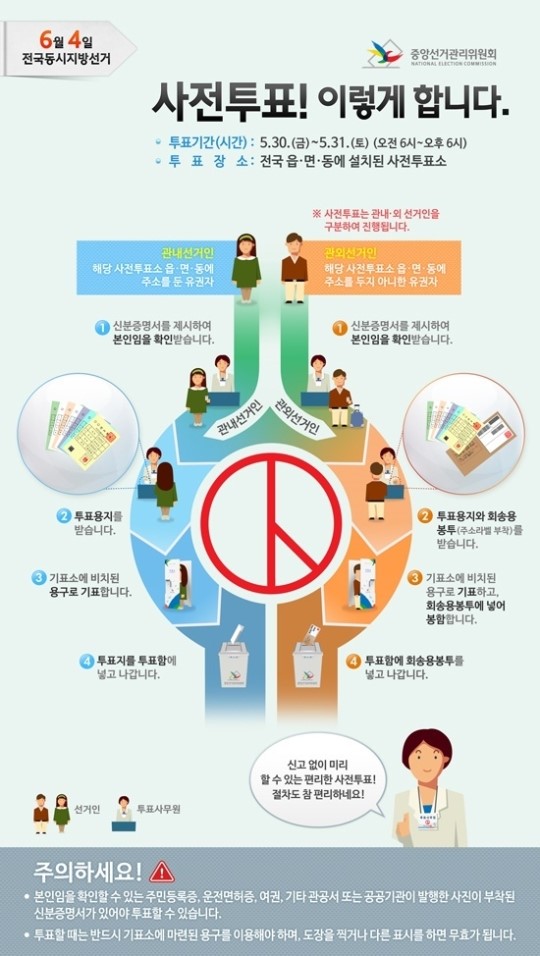 오늘부터 지방선거 사전투표…가까운 투표소와 투표방법은?