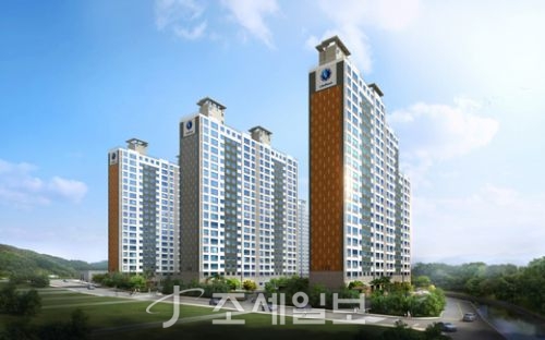 천지 아파트 투시도