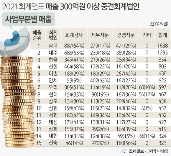 [2022년 회계법인 실적분석] 안 오른 곳이 없네.. 계속되는 회계법인 매출 호황