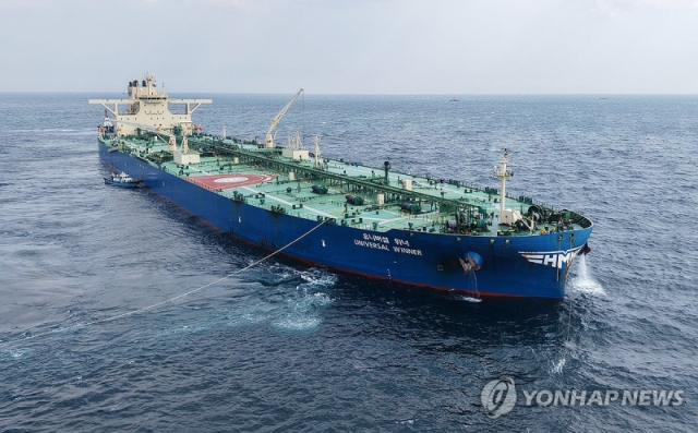 호르무즈 첫 탈출 HMM 유조선, 200만배럴 싣고 울산항 도착