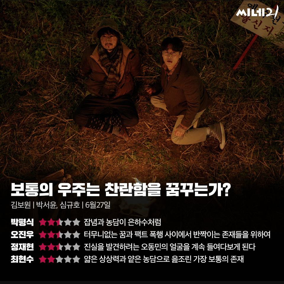 [리뷰] ‘보통의 우주는 찬란함을 꿈꾸는가?’, 얇은 상상력과 얕은 농담으로 읊조린 가장 보통의 존재