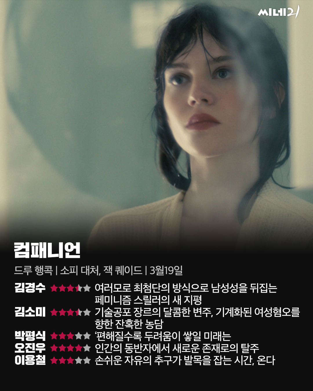 [리뷰] 여러모로 최첨단의 방식으로 남성성을 뒤집는 페미니즘 스릴러의 새 지평, <컴패니언>