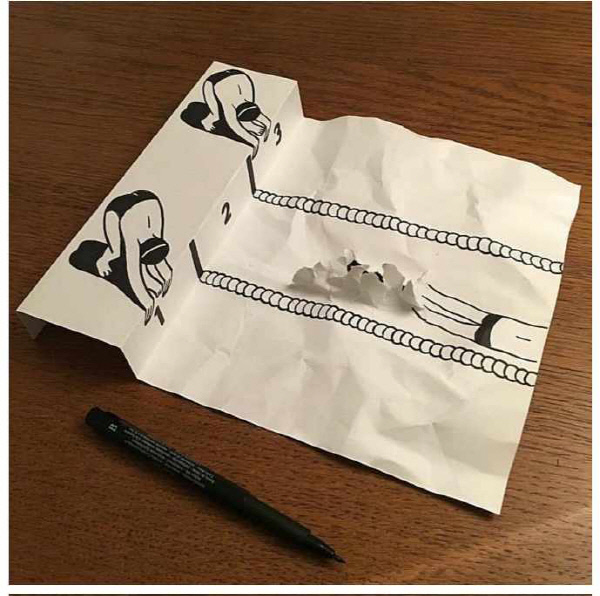 종이에 그린 그림이 3D 효과를 낸다?…찢고 자르고 접고, 종이로 만드는 독특한 세상