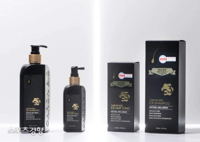 카론바이오 C3샴푸 탈모감소, 모발성장, 모발재생 효능 3박자 입증