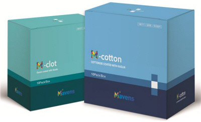 ㈜메이븐스, 국소지혈용드레싱 ‘M-COTTON & M-CLOT’ 출시