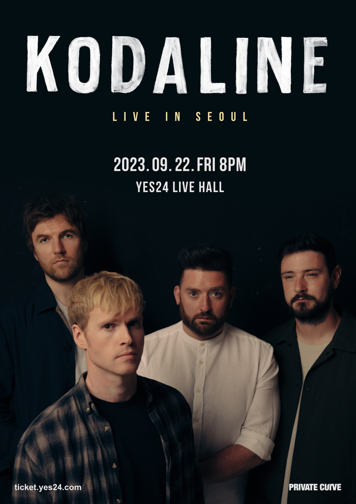 아이리쉬 감성 록 밴드 코다라인(Kodaline), 4년 만에 단독 내한공연