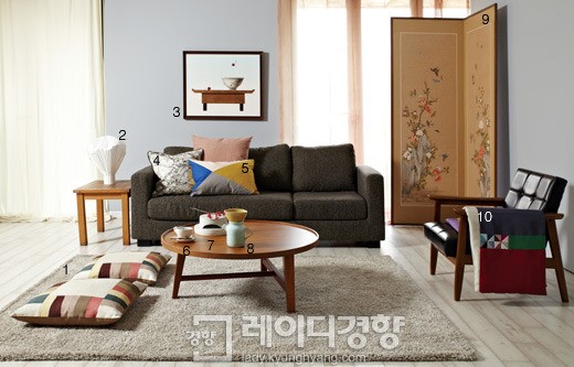 모던한 공간에 한국적인 색을 입히다