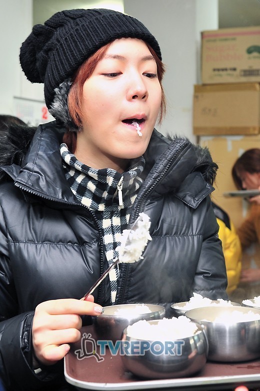 [T포토] 티아라 화영 밥맛이 꿀맛이네!