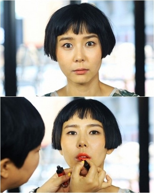 김나영, 몽실이 단발+오렌지 입술…파격 즐기는 패셔니스타