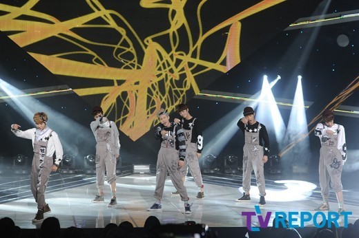 [T포토] 에이젝스 이리와 컴온~(더 쇼)