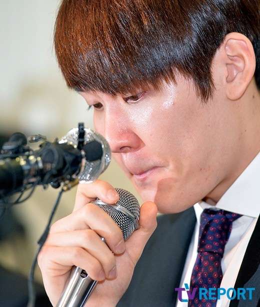 [T포토] 박태환 굳게 다문 입술