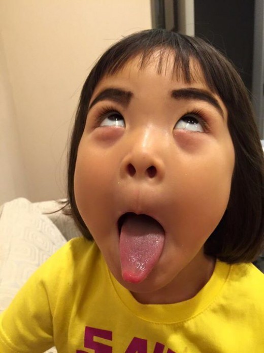 추사랑, 코믹한 표정 발산 숯검댕추 변신
