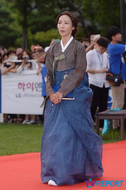 [T포토] 방은진 고은 한복 입고~