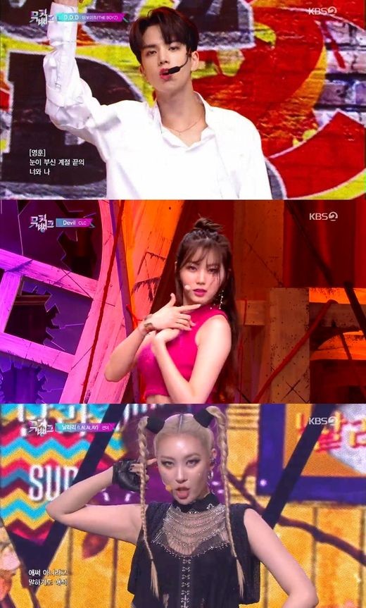 뮤직뱅크 엑스원, 레드벨벳 제치고 1위…CLC 컴백 [콕TV]