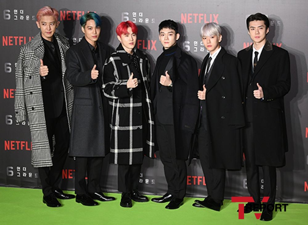 [T포토] 엑소 6언더그라운드 그린카펫 참석