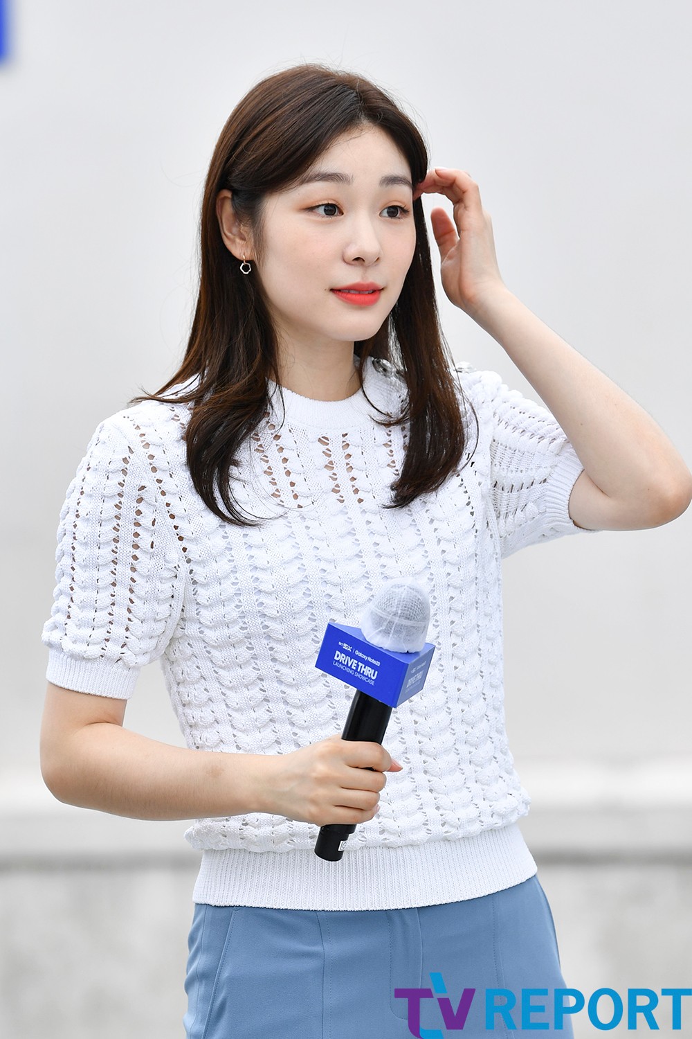 [T포토] 김연아 머리 넘겨, 여신