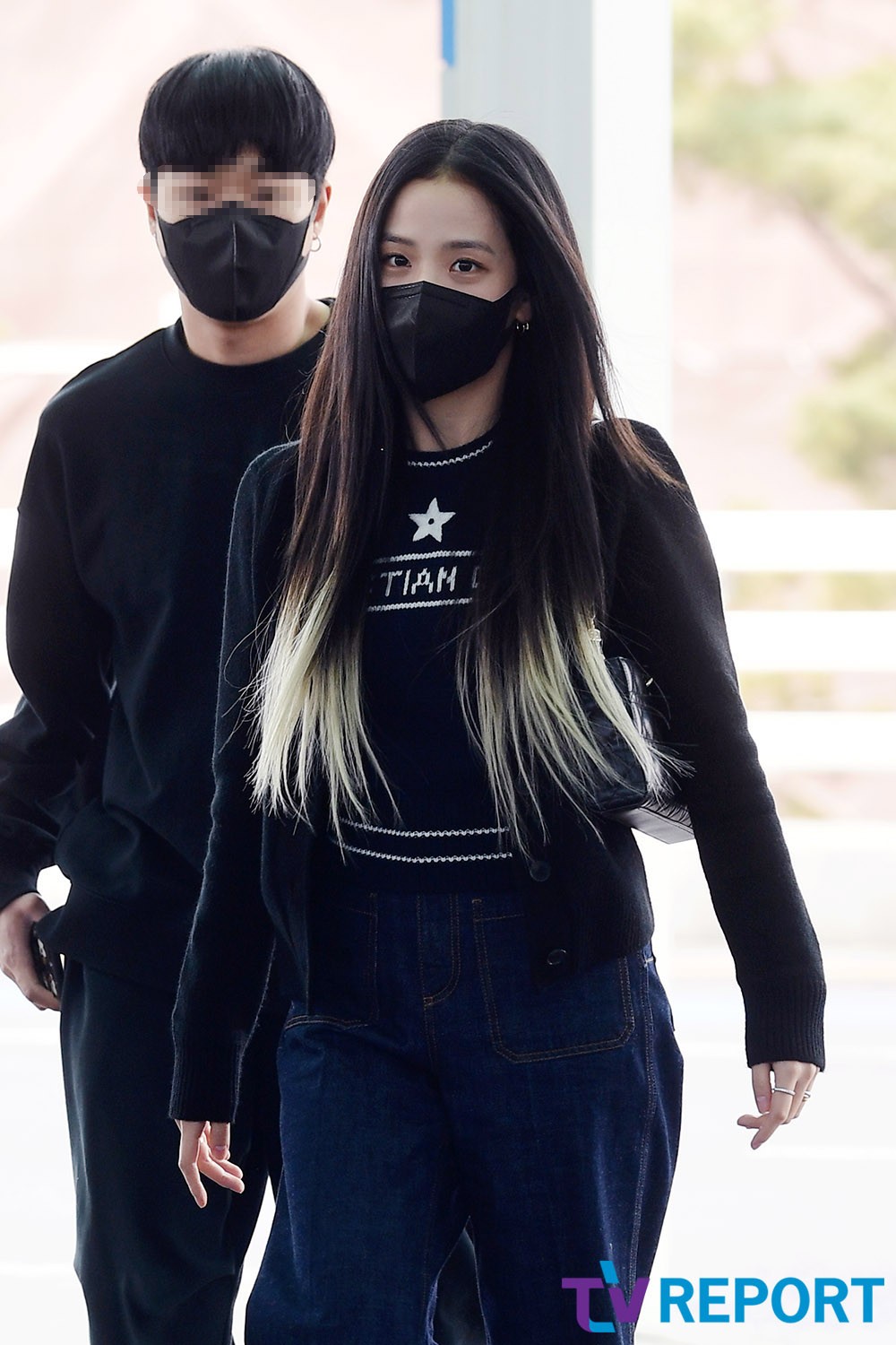 [T포토] 지수 신비로운 투톤 헤어