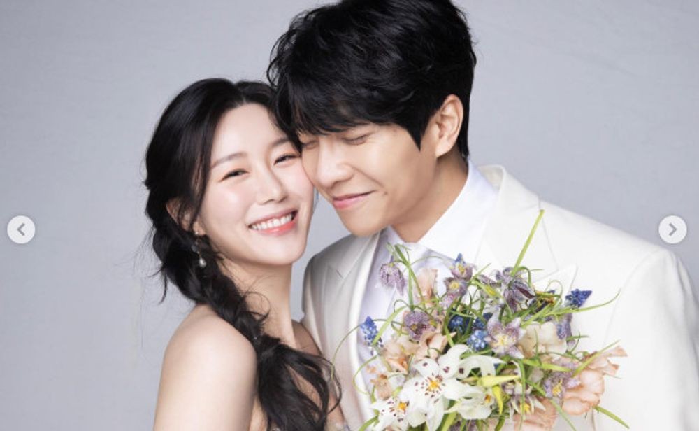이승기♥이다인, 웨딩화보 공개 축복 속 결혼식 마쳐