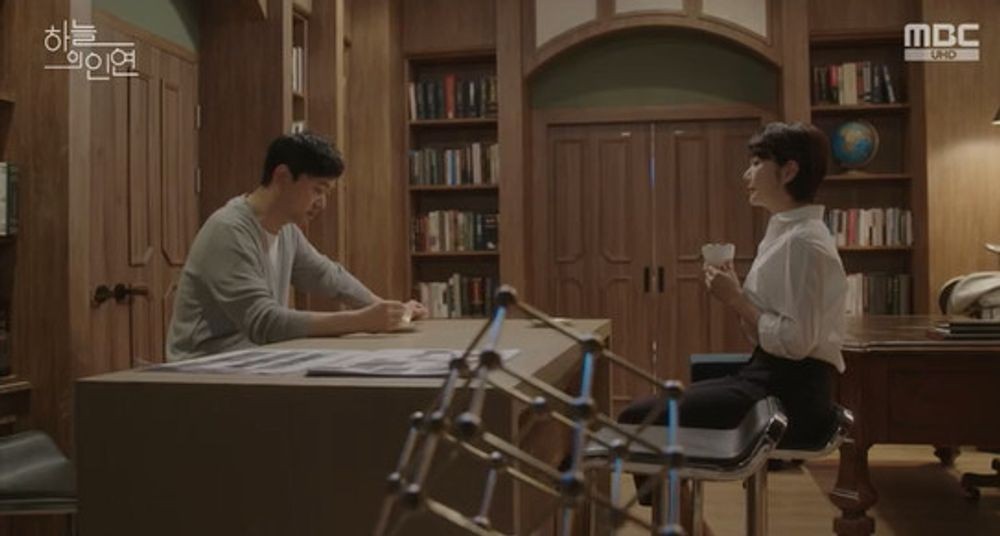‘하늘의 인연’ 김시하 도자기 내가 깼다 거짓말에 김유석 돌변
