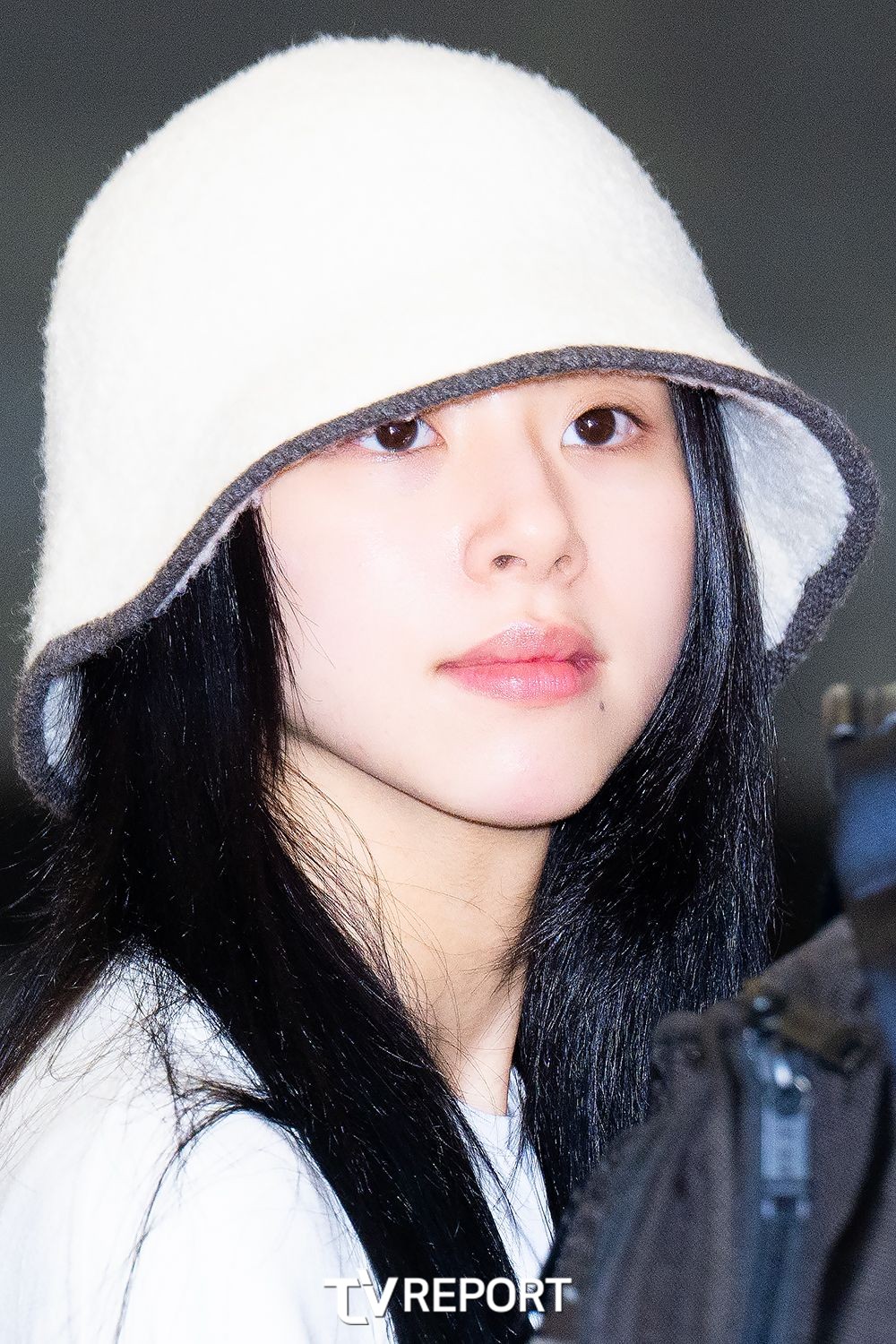 [T포토] 채영 맨 얼굴도 예쁘다