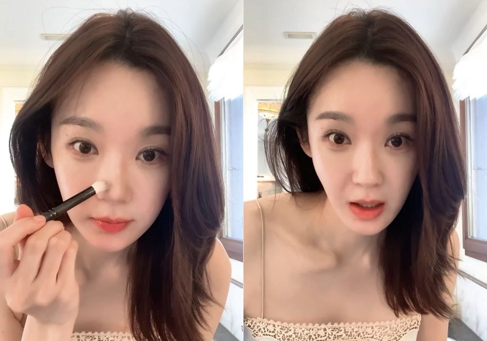 강민경, 청순 민낯 공개... 메이크업 후 섹시美 장착