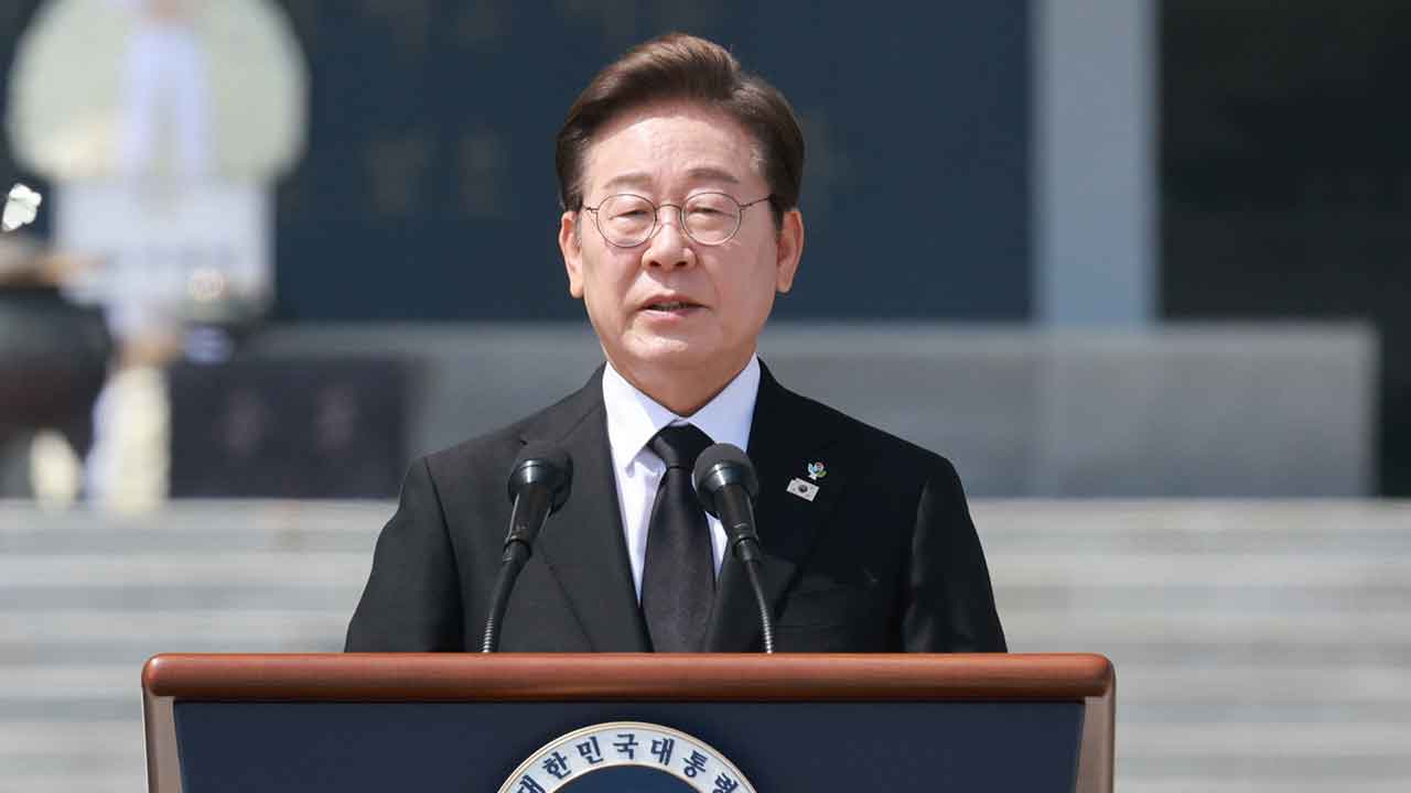 이재명, 현충일 추념식 
