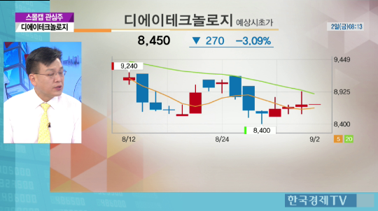 [증권]스몰캡관심주-디에이테크놀로지