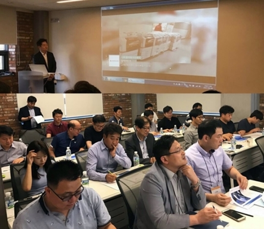 칼라테크오에이 정진석 대표, 패션IT업체 대상 사무기임대 비용절감 사례 발표