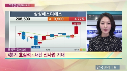 [공시&특징주] 삼성에스디에스, 4분기 호실적·신사업 기대감