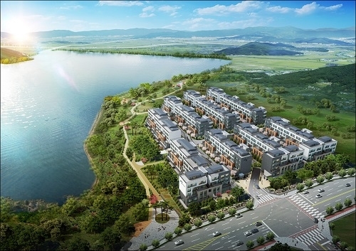 전주 만성지구, 기지제호수공원 바로 앞 테라스하우스 만성 이지움 레이크 테라스
