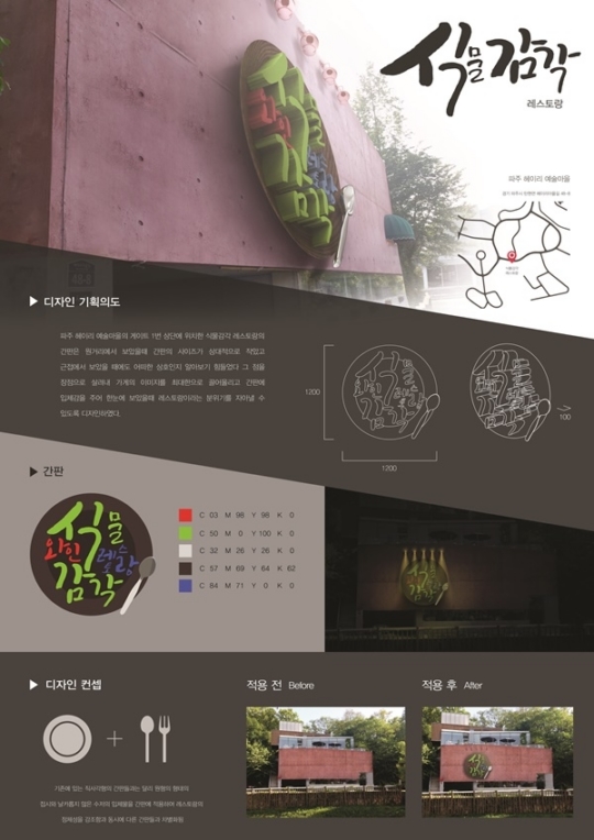 두원공대 브랜드디자인과, ‘2018 파주시 예쁜 간판·공공디자인 공모전’ 총 6팀 수상