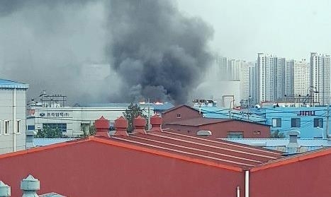 남동공단 화재, 고잔동 플라스틱 공장서 불…1명 부상
