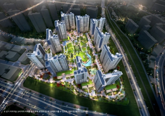 국민주택 아파트 투시도