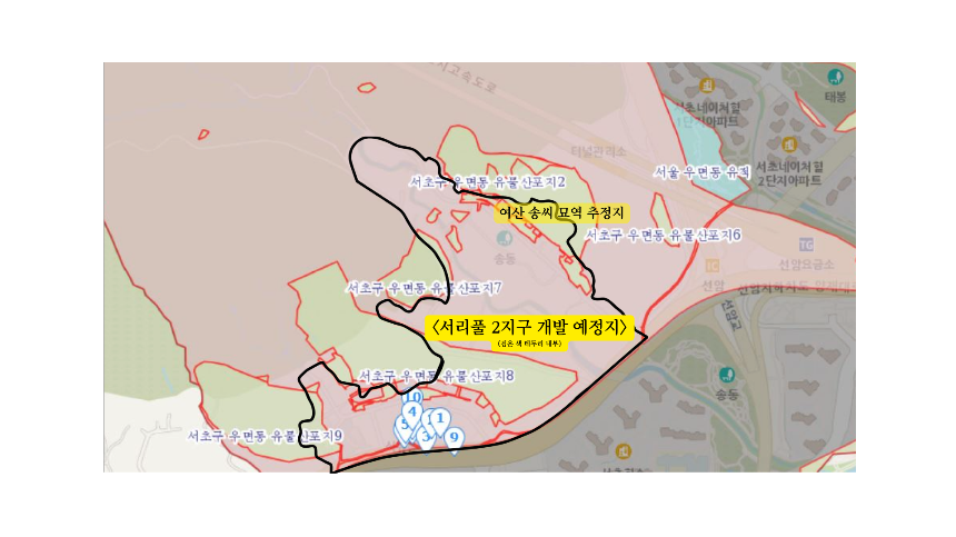 ‘단종 장인 묘’ 추정지 서리풀2지구 “시대 역행하는 개발 ‘반대’”