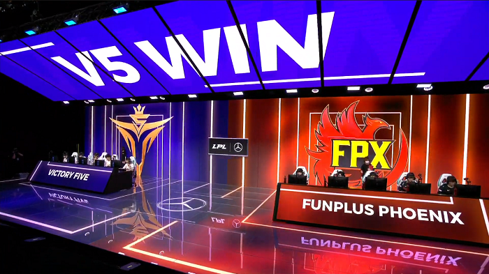 [LPL 플레이오프] 몰 조이 화력 앞세운 V5, 펀플러스에 1세트 승리