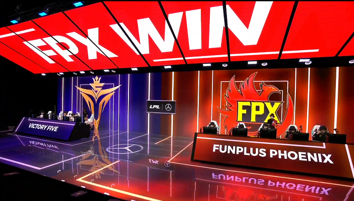 [LPL 플레이오프] 펀플러스, 노데스 도인비 오리아나 앞세워 3세트 승리
