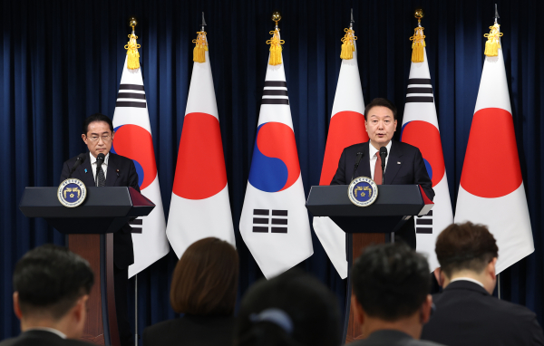 [한일정상회담] 기시다, 과거사 사과 대신 역대 내각 입장 계승 되풀이