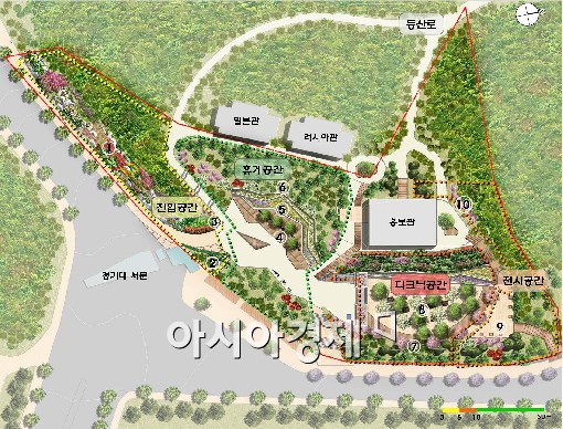 수원시 내년 5월까지 광교산 만남의 광장 조성