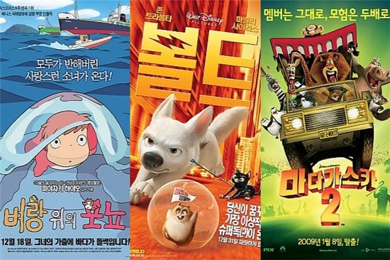 디즈니-지브리-드림웍스, 연말연시 애니 명가 3파전