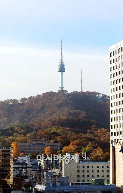 [포토]남산, 단풍으로 물들다