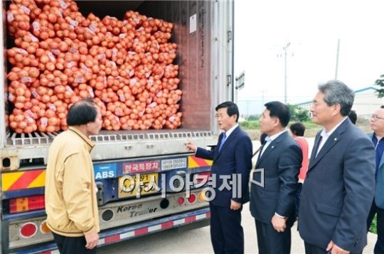 고창 양파 240톤, 대만에 수출