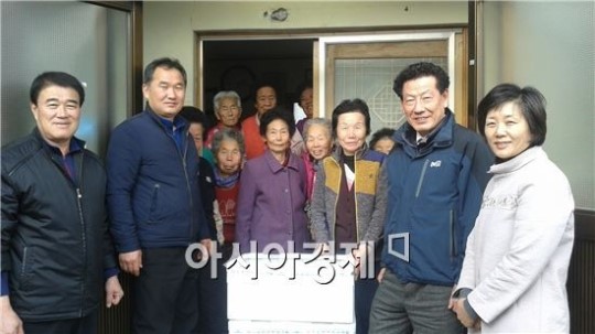 순천시 황전 한우, 한우랑 이웃사랑 후원품 전달