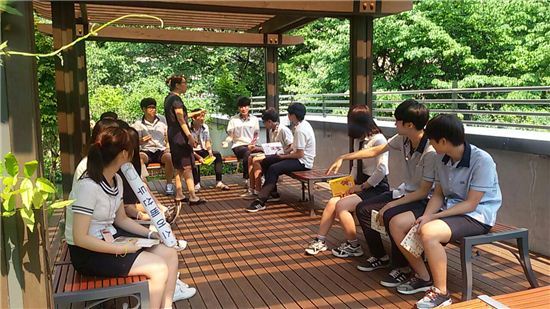금천구 독산고등학교 옥상 에코스쿨 조성