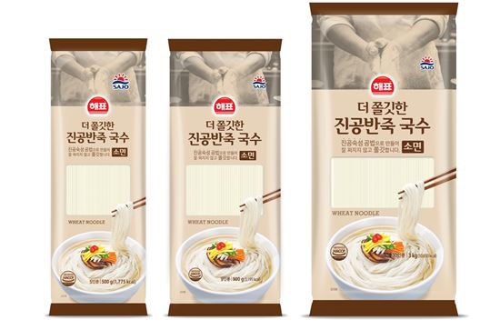 사조해표, 더 쫄깃한 진공반죽 국수 출시