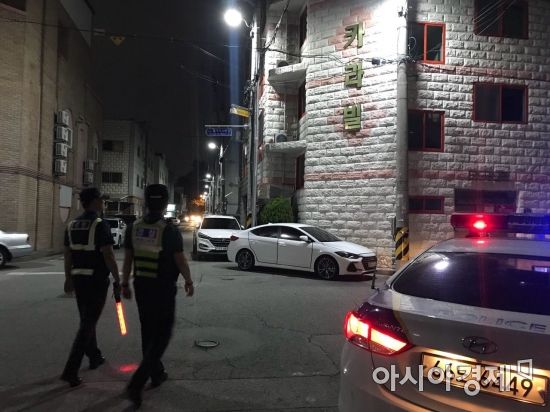 광주 광산경찰서 첨단지구대, 여성안심 구역·귀갓길 순찰 점검