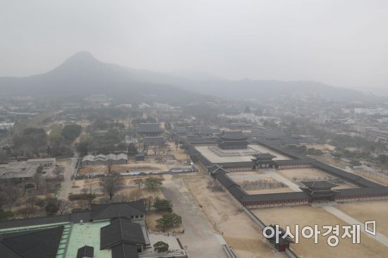 [포토]하늘 가득 미세먼지