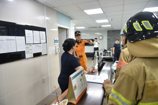 광주 서부소방서, 서광요양병원 합동소방훈련
