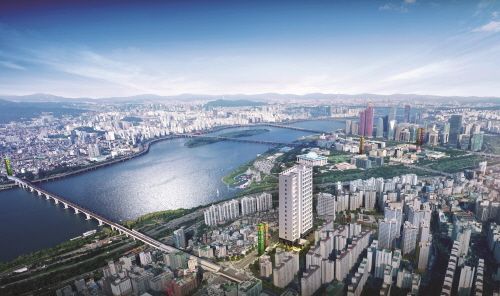 `당산역 9번출구 도보 약 1분대! 초역세권 복층형 오피스텔 ‘당산역 리버뷰한강’